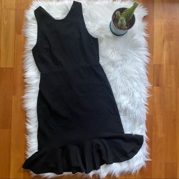 BANANA REPUBLIC Black Midi Dress - Picture 3 of 9